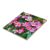 Pink Plumeria Fliese (Seite)