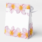 Pink Plumeria Frangipani Wedding Geschenkschachtel (Rückseite)