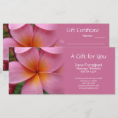 Pink Plumeria Massage oder Wellness-Center Geschen (Vorne/Hinten)