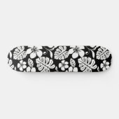 PINK PLUMERIA (SCHWARZ) SKATEBOARD (Horizontal)