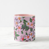 Pink Plumeria Tasse (Zentrum)