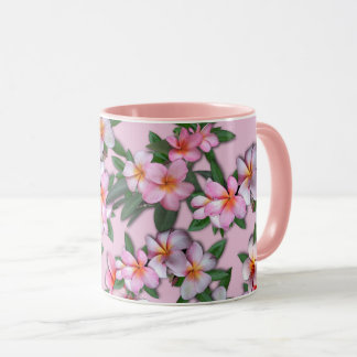 Pink Plumeria Tasse