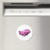 Pink Plymouth Schwanz Fins Magnet (In Situ (Geschirrspüler))