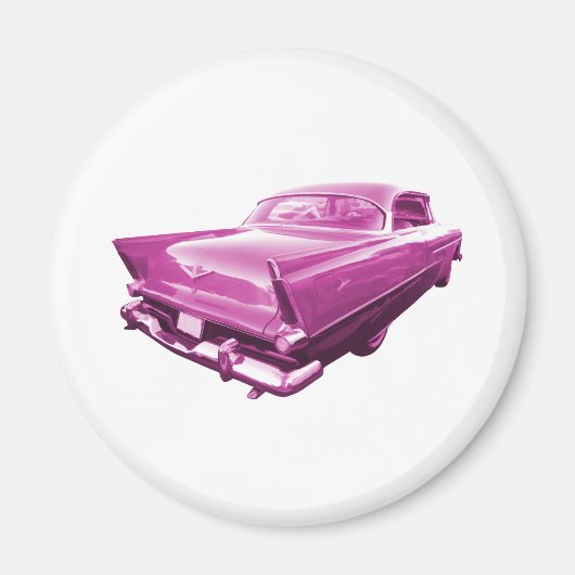 Pink Plymouth Schwanz Fins Magnet (Vorne)