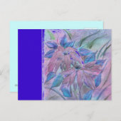 Pink Poinsetta horizontale Postkarte (Vorne/Hinten)