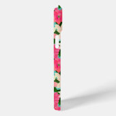 Pink Poinsettia Aquamarine Weihnachten Case-Mate iPhone Hülle (Rückseite / Rechts)