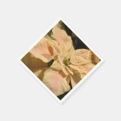 Pink Poinsettia Blume Paper Party Napkins Serviette (Ecke)