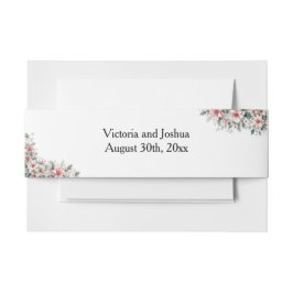 Pink Poinsettia Einladungsbanderole