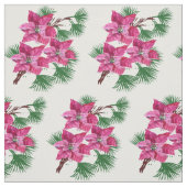 Pink Poinsettia Fabric Stoff (Muster)