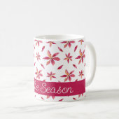 Pink Poinsettia Tasse (VorderseiteRechts)