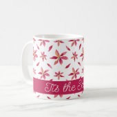 Pink Poinsettia Tasse (Vorderseite Links)
