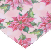 Pink Poinsettia Tischdecke (Schrägansicht)