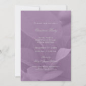 Pink Poinsettia Weihnachtsfeier Party Einladung El (Rückseite)