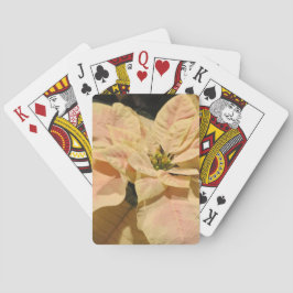 Pink Poinsettia Weihnachtskarten Spielkarten