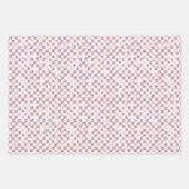 Pink Poinsettia Weihnachtswrapping Paper Geschenkpapier Set (Vorderseite 3)