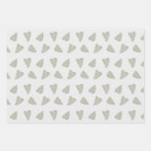 Pink Poinsettia Weihnachtswrapping Paper Geschenkpapier Set (Vorderseite 2)