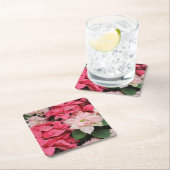Pink Poinsettias Bouquet Rechteckiger Pappuntersetzer (Vor Ort)