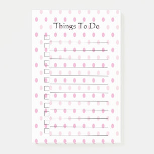 Pink Poka tut was zu tun Post-it Klebezettel