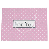 Pink Poker Muster für Sie große Geschenktasche Geschenktüte (Vorderseite)