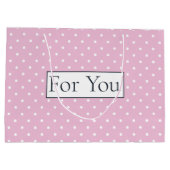 Pink Poker Muster für Sie große Geschenktasche Geschenktüte (Rückseite)