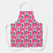 Pink Polar Bear Pattern Design  Schürze (Vorderseite)