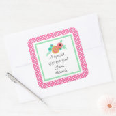 Pink Polk Dot Custom Gift Aufkleber (Umschlag)