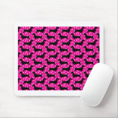 Pink-Polka-Dackeln Mousepad (Mit Mouse)