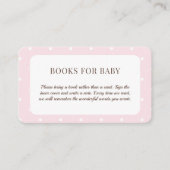 Pink Polka Dog Babyduschbücher für Kinder Begleitkarte (Vorderseite)