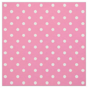 Pink Polka Dosen Fabric Stoff