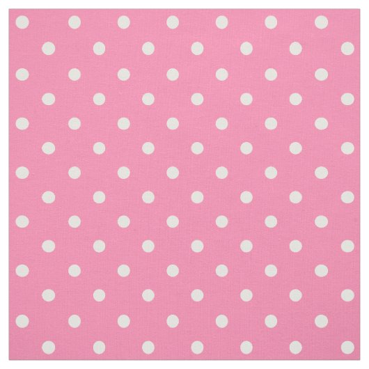 Pink Polka Dosen Fabric Stoff (Muster)