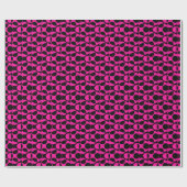 Pink Polka Dot Abstrakt Geschenkpapier (Flach)