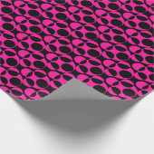 Pink Polka Dot Abstrakt Geschenkpapier (Ecke)