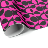 Pink Polka Dot Abstrakt Geschenkpapier (Rolleneckpunkt)