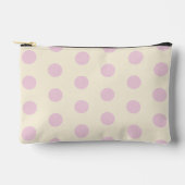 Pink Polka Dot Accessory Pouch Zubehörtasche (Vorderseite)