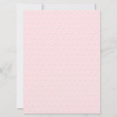 Pink Polka Dot Baby Dusche Einladung (Rückseite)