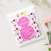 Pink polka dot baby shower Paper Geschenktütchen (Versiegelt)