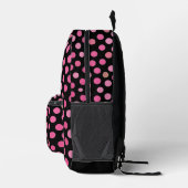 Pink Polka Dot Bedruckter Rucksack (Rechts)