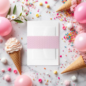 Pink Polka Dot Brautparty Einladungsbanderole