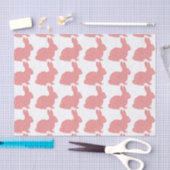 Pink Polka Dot Bunnies Tissue Paper Seidenpapier (Handwerk)