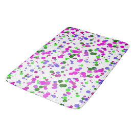 Pink Polka Dot Confetti Badematte