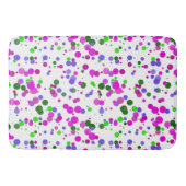 Pink Polka Dot Confetti Badematte (Vorderseite)