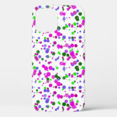 Pink Polka Dot Confetti Case-Mate iPhone Hülle (Rückseite)