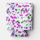 Pink Polka Dot Confetti Dosenkühler (Vorderseite)