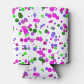 Pink Polka Dot Confetti Dosenkühler (Rückseite)