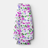 Pink Polka Dot Confetti Flaschenkühler (Vorderseite)