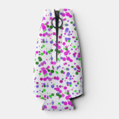 Pink Polka Dot Confetti Flaschenkühler (Rückseite)
