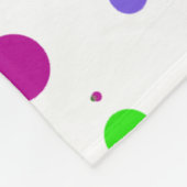 Pink Polka Dot Confetti Fleecedecke (Ecke)