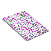 Pink Polka Dot Confetti Notizblock (Rechte Seite)