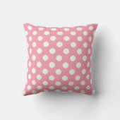 Pink Polka Dot Cushion Kissen (Rückseite)