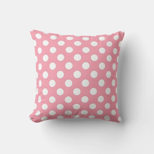 Pink Polka Dot Cushion Kissen (Vorderseite)